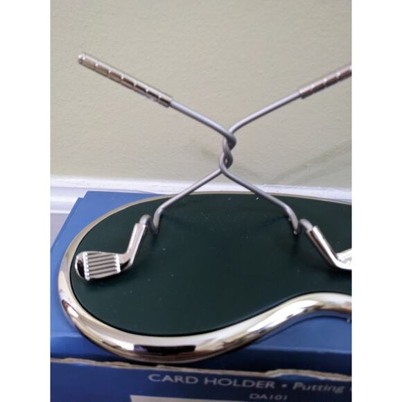 Horizon Designs Business Card Holder Golf Putting Green New Vtg Vintage - Picture 2 of 8
